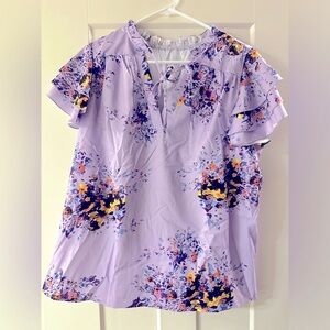 SHEIN flutter short sleeve top